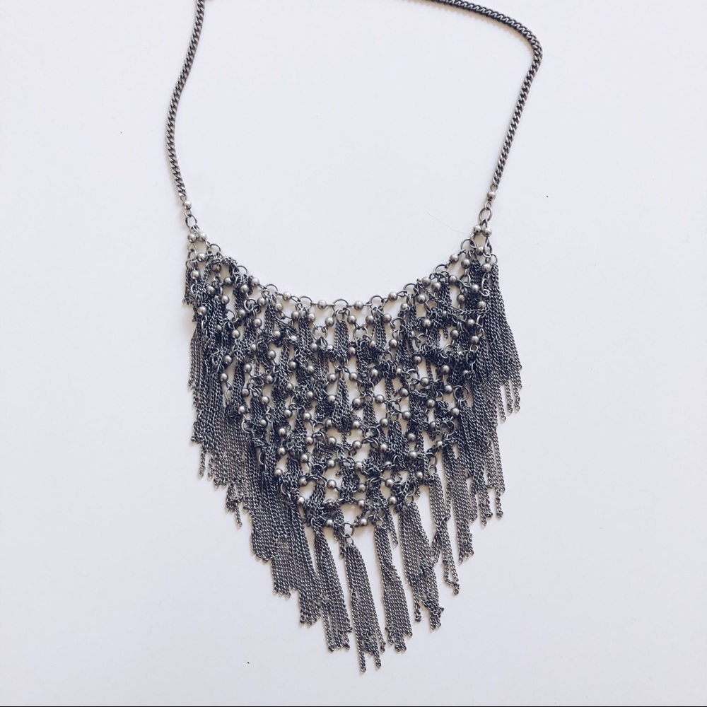 Tassel statement necklace